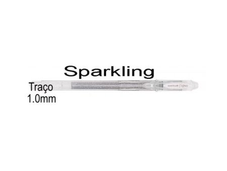 Uni-ball Esferográfica Signo Sparkling 1,0mm Prata UM120SP - 1un
