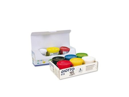 Giotto Guache Pintura Dedos Dita 100ml X Pack 6 Cores