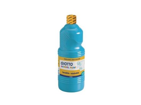Giotto Guache Liquido Escolar 1 Litro Azul Ciano