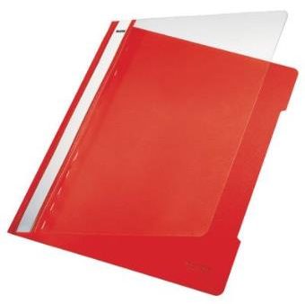 Classificador Plástico Capa Transparente Vermelho 1un Smartd