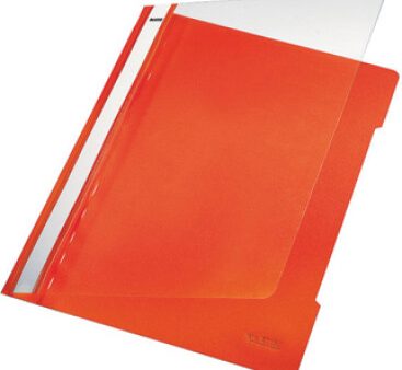 Classificador Plástico Capa Transparente Laranja 1un Smartd