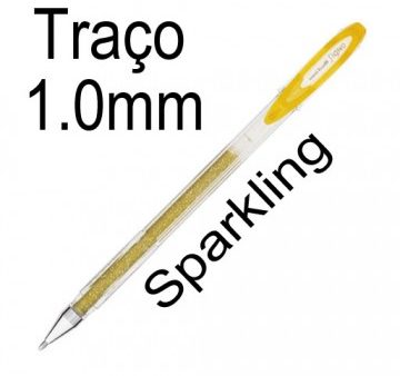 Uni-ball Esferográfica Signo Sparkling 1,0mm Ouro UM120SP - 1un