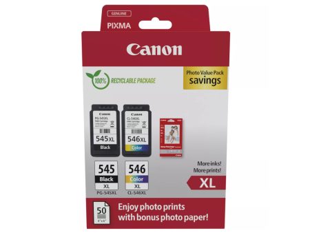 Pack Tinteiros Canon 545XL/546XL Preto/Cor 8286B011