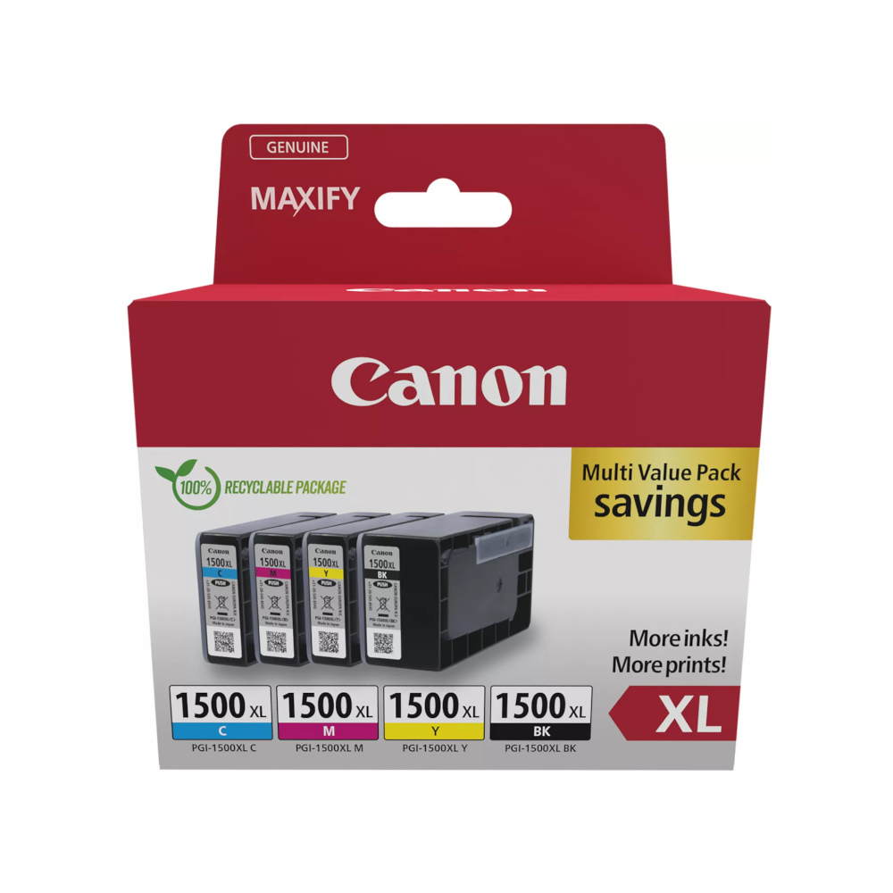Pack Tinteiros Canon 1500XL 4 Cores 9182B010